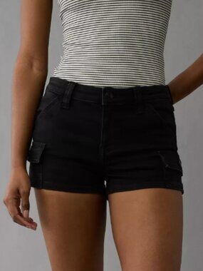 AE Next Level High-Waisted Denim Short - size 16